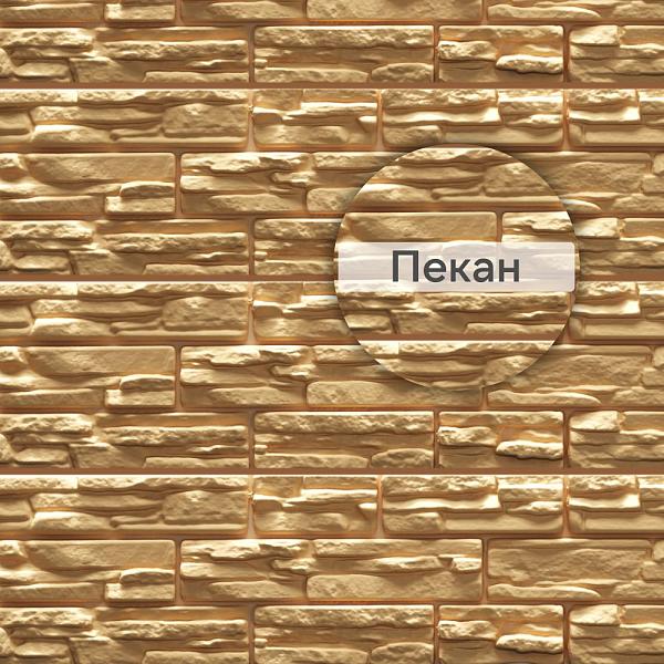Docke ЛЮКС Сайдинг РОККИ 1787х285мм 0.51м2 Пекан