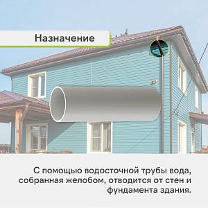 Docke ПРЕМИУМ Труба водосточная 3000мм  — Пломбир