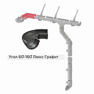 Docke ЛЮКС Угол регулируемый 60°-160°  — Графит