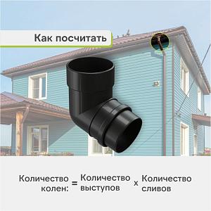 Docke ЛЮКС Колено 72°  — Графит