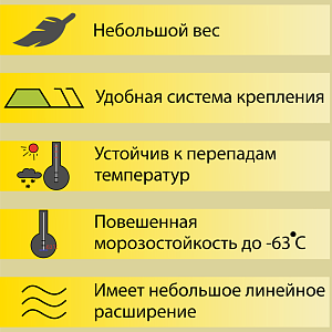 Купить Панель виниловая Аляска Классик Альта-Профиль 3000х205мм Санрайз в Владивостоке