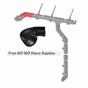 Docke ЛЮКС Угол регулируемый 60°-160°  — Карбон