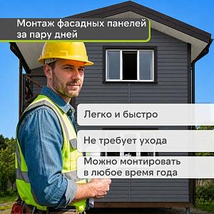 Docke ПРЕМИУМ Сайдинг D4.5D 3600х232мм 0.84м2  — Графит
