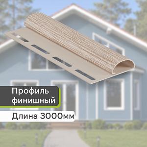 Docke ЛЮКС Финишный профиль 3000мм  — Орех
