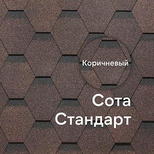 Гибкая черепица Docke СТАНДАРТ коллекция Сота 3м2/уп — Коричневый Гибкая черепица Docke СТАНДАРТ коллекция Сота 3м2/уп — Коричневый