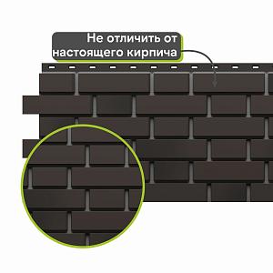 Панель Docke ПРЕМИУМ ФЛЕМИШ 1183x443мм 0.46м2  — Темно-коричневый