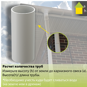 Купить Docke LUX Труба водосточная 3000мм Пломбир в Владивостоке