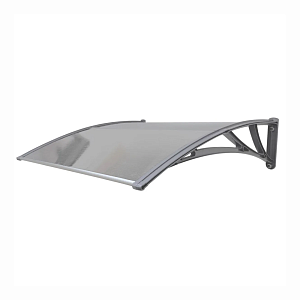 Козырек Fakro StopRain 1500мм усиленный NEW  — Прозрачный (кронштейн серый)