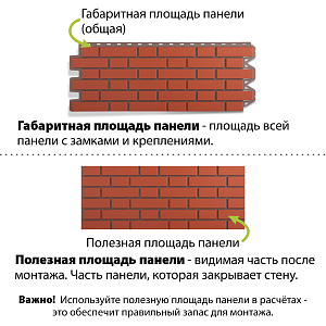 Фасадная панель (кирпич клинкерный) Альта-Профиль 1220х440мм  — Красный