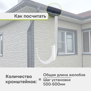 Кронштейн желоба Альта-Профиль "Элит" металл  — Белый