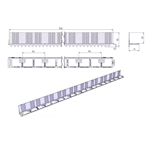 Купить Пластиковый бордюр FlexCurb 80 черный с зубьями 1521х75х105 Aquastok 60481 в Иркутске