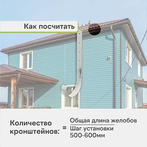 Docke ЛЮКС Кронштейн желоба метал. 300мм  — Пломбир