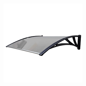 Козырек Fakro StopRain 1500мм усиленный NEW  — Прозрачный (кронштейн черный)